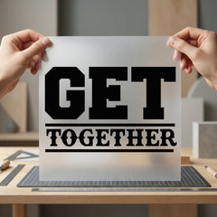 Get Together Motivational Diy Aesthetic Ready to Press DTF Transfer for Dtf