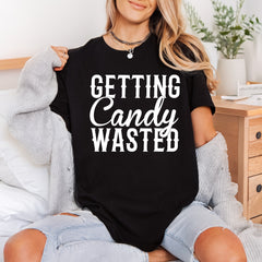Getting Candy Wasted Halloween Halloween Funny Ready to Press DTF Transfer for Dtf
