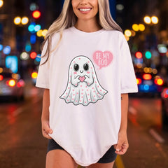 Ghost Boo Valentine Diy Halloween Valentine Ready to Press DTF Transfer for Dtf