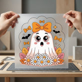 Ghost Halloween Kawaii Diy Halloween Aesthetic Ready to Press DTF Transfer for Dtf