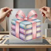 Gift Wrapped Books Cozy Aesthetic Ready to Press DTF Transfer for Dtf