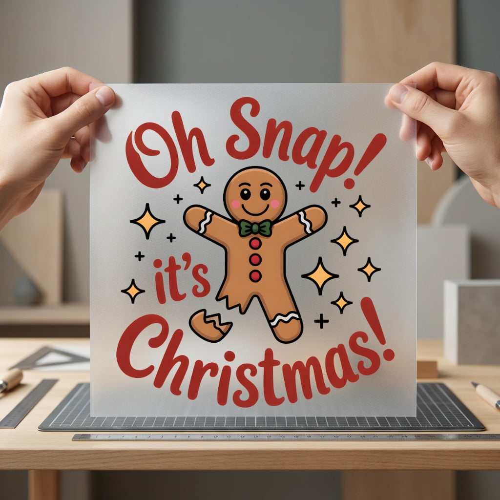 Gingerbread Christmas Snap Holiday Christmas Funny Ready to Press DTF Transfer for Dtf