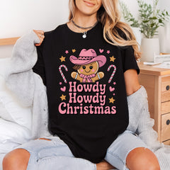 Gingerbread Cowgirl Howdy Christmas Usa Christmas Ready to Press DTF Transfer for Dtf