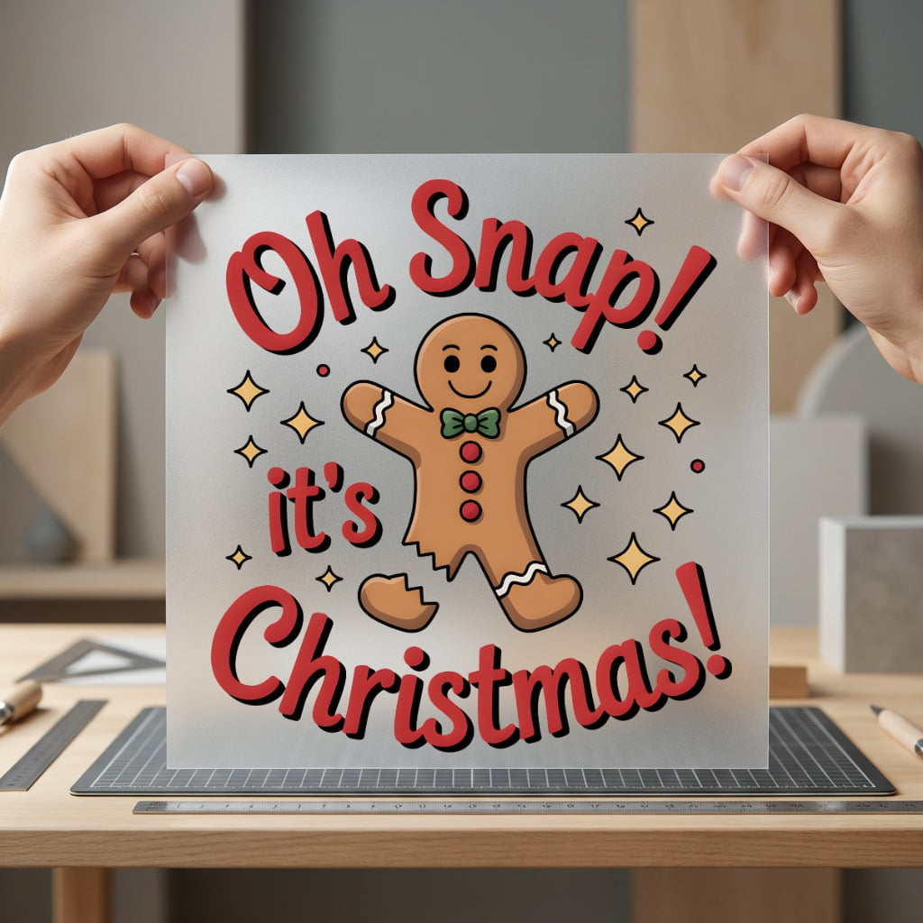 Gingerbread Man Snap Christmas Christmas Funny Ready to Press DTF Transfer for Dtf