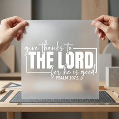 Give Thanks Lord Christian Christian Faith Ready to Press DTF Transfer for Dtf