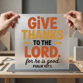 Give Thanks Lord Faith-based Christian Faith Ready to Press DTF Transfer for Dtf