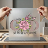 God All Things Possible Christian Faith Ready to Press DTF Transfer for Dtf