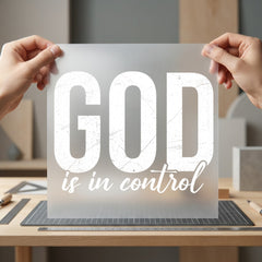 God Control Distressed Font Christian Faith Ready to Press DTF Transfer for Dtf