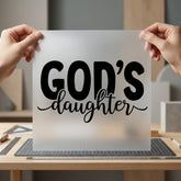 God Daughter Script Faith-based Christian Faith Ready to Press DTF Transfer for Dtf