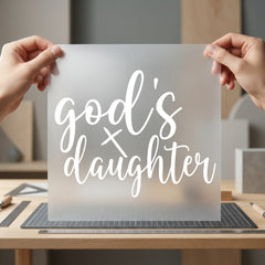 God Daughter Script Faith-inspired Christian Faith Ready to Press DTF Transfer for Dtf