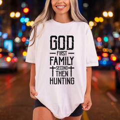 God First Family Second Christian Faith Ready to Press DTF Transfer for Dtf