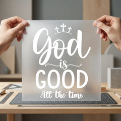 God Good All Time Christian Faith Ready to Press DTF Transfer for Dtf