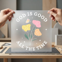 God Good All Time Christian Faith Ready to Press DTF Transfer for Dtf
