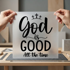 God Good All Time Christian Faith Ready to Press DTF Transfer for Dtf