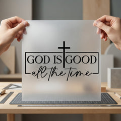 God Good All Time Christian Faith Ready to Press DTF Transfer for Dtf