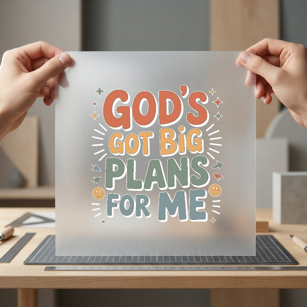 God Got Big Plans Christian Faith Ready to Press DTF Transfer for Dtf