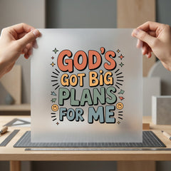 God Got Big Plans Christian Faith Ready to Press DTF Transfer for Dtf