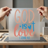 God Love Script Christian Christian Faith Ready to Press DTF Transfer for Dtf