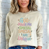 God Made Me Special & Unique | Affirmation & Identity Sweatshirt - Luckets.com