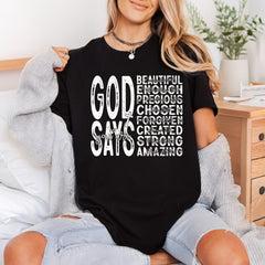 God Says Christian Faith-based Christian Faith Ready to Press DTF Transfer for Dtf