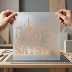 God Says Christian Inspirational Christian Faith Ready to Press DTF Transfer for Dtf
