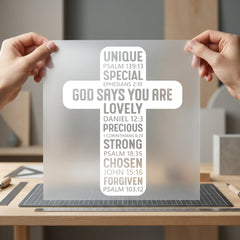 God Says You Lovely Christian Faith Ready to Press DTF Transfer for Dtf