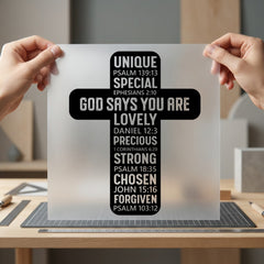 God Says You Lovely Christian Faith Ready to Press DTF Transfer for Dtf