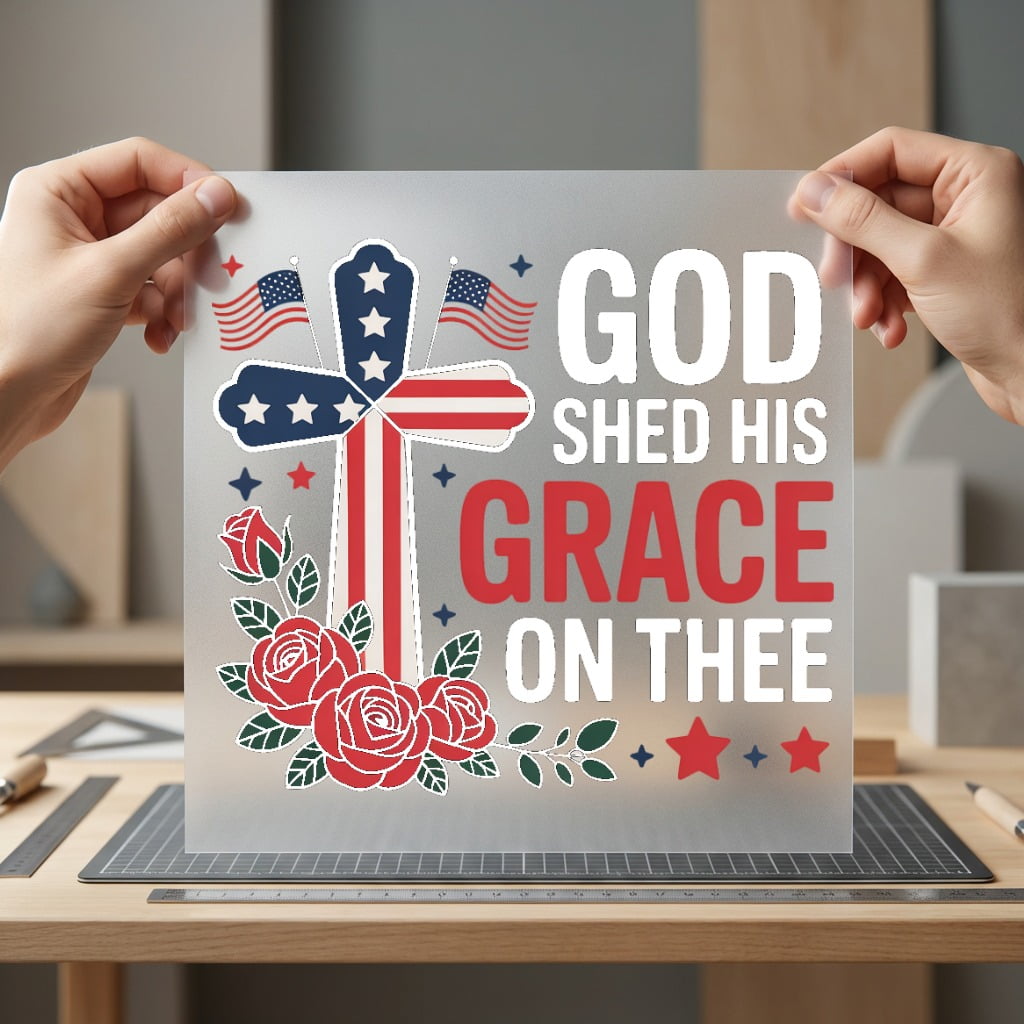 God Shed His Grace Christian Faith Ready to Press DTF Transfer for Dtf