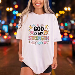 God Strength Faith-inspired Diy Christian Faith Ready to Press DTF Transfer for Dtf