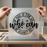 God Who Can Against Christian Faith Ready to Press DTF Transfer for Dtf