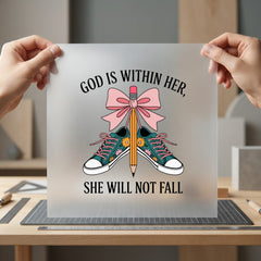 God Within Her She Christian Faith Ready to Press DTF Transfer for Dtf