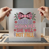 God Within Her She Christian Faith Ready to Press DTF Transfer for Dtf
