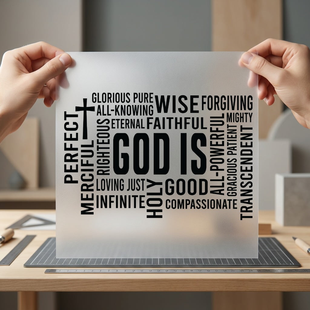 God Word Cloud Faith-based Christian Faith Ready to Press DTF Transfer for Dtf