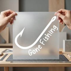 Gone Fishing Hook Retro Retro Aesthetic Ready to Press DTF Transfer for Dtf