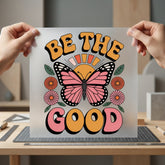 Good Butterfly Retro Diy Retro Boho Ready to Press DTF Transfer for Dtf