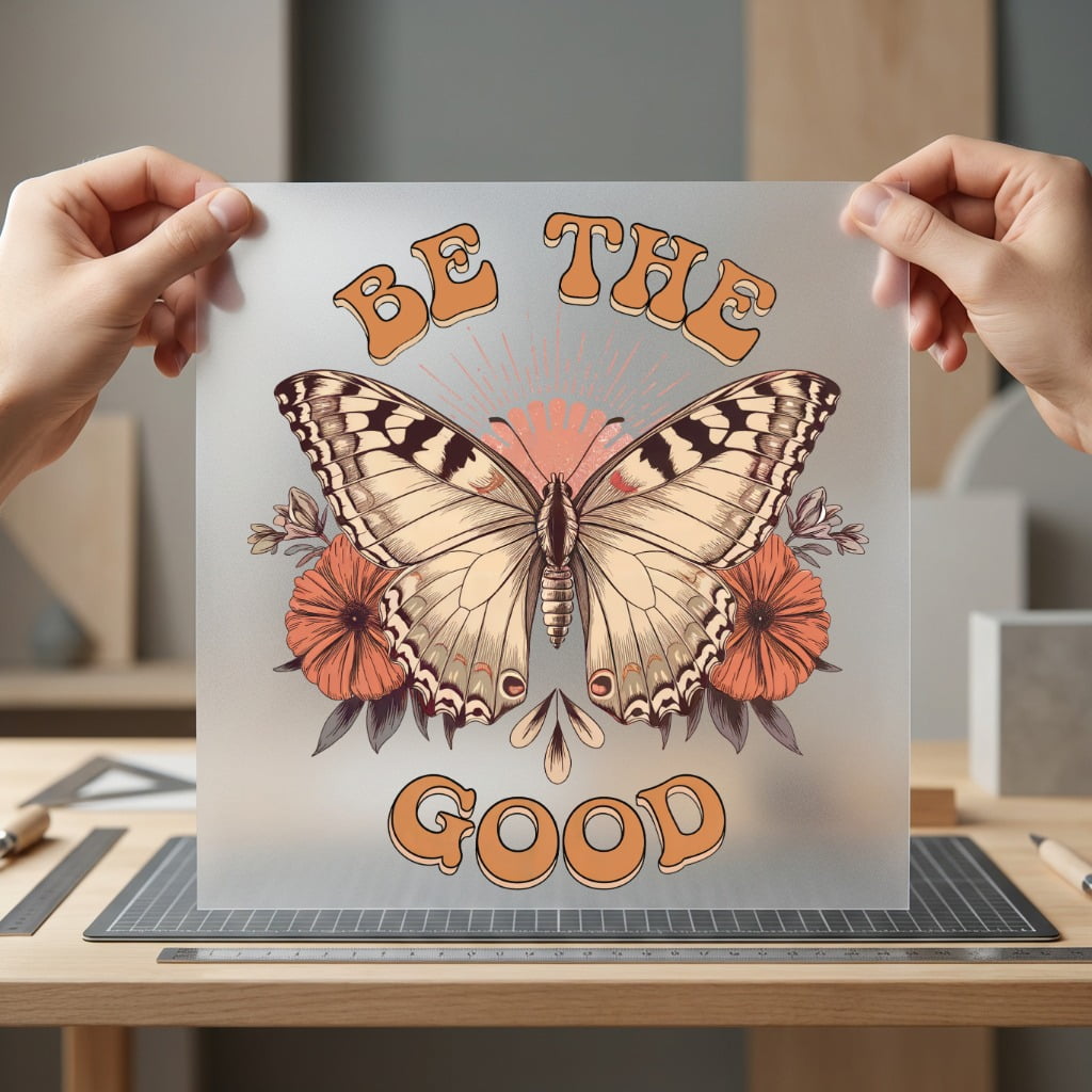 Good Butterfly Retro Diy Vintage Retro Ready to Press DTF Transfer for Dtf