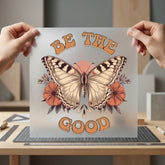 Good Butterfly Retro Diy Vintage Retro Ready to Press DTF Transfer for Dtf