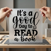 Good Day Read Book Teacher Aesthetic Ready to Press DTF Transfer for Dtf