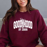 Good Mood By Jesus | Faith & Joy Sweatshirt - Luckets.com