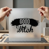 Good Witch Brushstroke Halloween Halloween Vintage Ready to Press DTF Transfer for Dtf