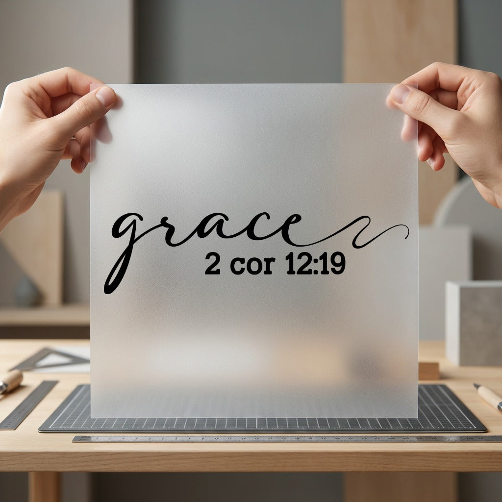 Grace Cor Scriptural Diy Christian Faith Ready to Press DTF Transfer for Dtf