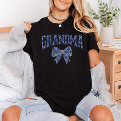 Grandma Bow Vintage Style Grandma Ready to Press DTF Transfer for Dtf