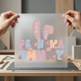 Grandma Bunny Fun Retro Easter Grandma Ready to Press DTF Transfer for Dtf