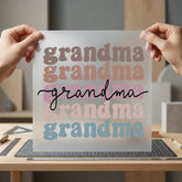 Grandma Retro Stack Boho Grandma Retro Ready to Press DTF Transfer for Dtf
