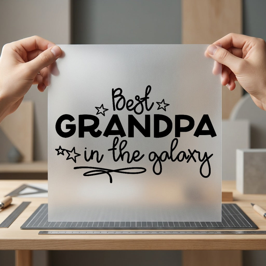 Grandpa Galaxy Retro Diy Grandpa Ready to Press DTF Transfer for Dtf