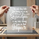 Grandpa Papa Love Family Papa Grandpa Ready to Press DTF Transfer for Dtf