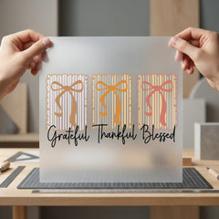 Grateful Thankful Blessed Fall Faith Blessed Ready to Press DTF Transfer for Dtf