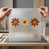 Grateful Thankful Blessed Flowers Faith Blessed Ready to Press DTF Transfer for Dtf