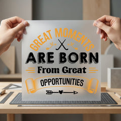 Great Moments Opportunities Retro Retro Ready to Press DTF Transfer for Dtf