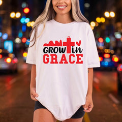 Grow Grace Christian Diy Christian Faith Ready to Press DTF Transfer for Dtf